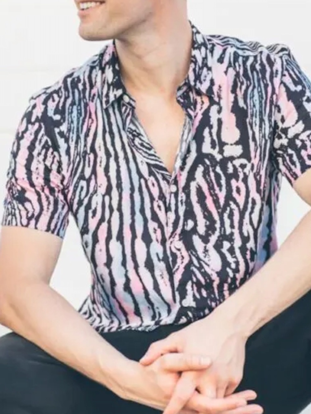 TopMan Animal Print Shirt Small